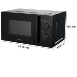 Micro-ondes OCEANIC MO20B8 Noir L 45,45 X H26,1 X P35,3 Cm - 20L -VIDAXL || Bosch || Whirlpool Soldes 96277175 3