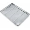 Plaque De Cuisson Avec Grille De Refroidissement, Acier Inoxydable Plaque De Cuisson Rectangulaire Plaque De Four Et Grille De Refroidissement Pour La Cuisson Plaque De Cuisson 40,5 30,5 2,5 Cm -VIDAXL || Bosch || Whirlpool Soldes 97519682 1