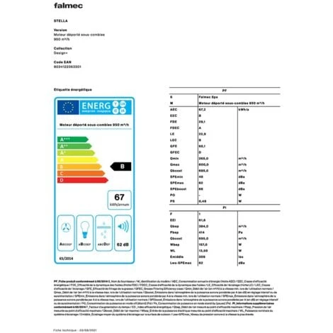 Hotte Sans Moteur / Moteur Falmec CORSTEL3421 5 Hotte Sans Moteur / Moteur Falmec CORSTEL3421 – Image 3