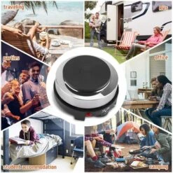 220V 500W Mini Plaque De Cuisson électrique, Portable Plaques De Cuisson Chauffant, Réchauffeur De Plaque De Chauffage De Poêle électrique, Portable Mini Domestique Pour Bureau, Cuisine (prise EU) HAR -VIDAXL || Bosch || Whirlpool Soldes 98524924 3