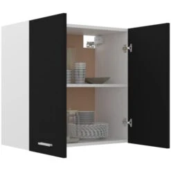 Nova Armoire De Cuisine Suspendue Avec 2 Portes Disponibles En Différentes Couleurs 60x31x60cm Couleur : Noir -VIDAXL || Bosch || Whirlpool Soldes 98548359 4