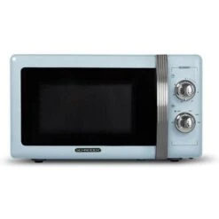 SCHNEIDER SMW20VMBL Micro Ondes Vintage Monofonction 20 Litres 700 Watts Coloris Bleu