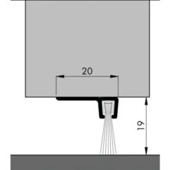 Bas De Porte Alu + Brosse à 90° IBS 3 M ELLEN 308704 - ELLEN - 0308704 -VIDAXL || Bosch || Whirlpool Soldes 99946385 3